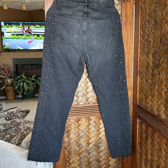 Zara EUC Size 6 Sparkle Stud Denim Jeans (Women) - Worn Once! - Picture 3 of 7
